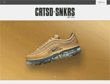 Tablet Screenshot of courtsidesneakers.com